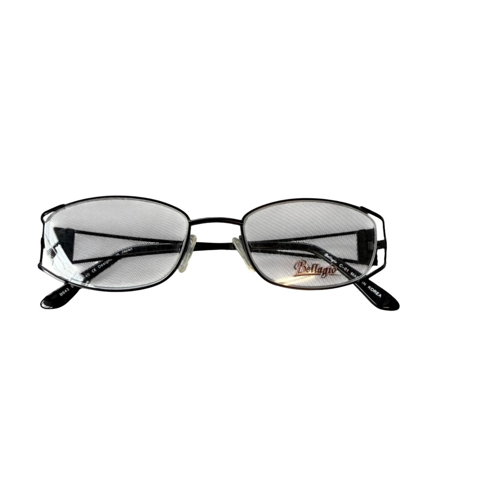Bellagio B643 Eyeglass Frames Women 51-19-140 Black Rhinestone Designer Japan
